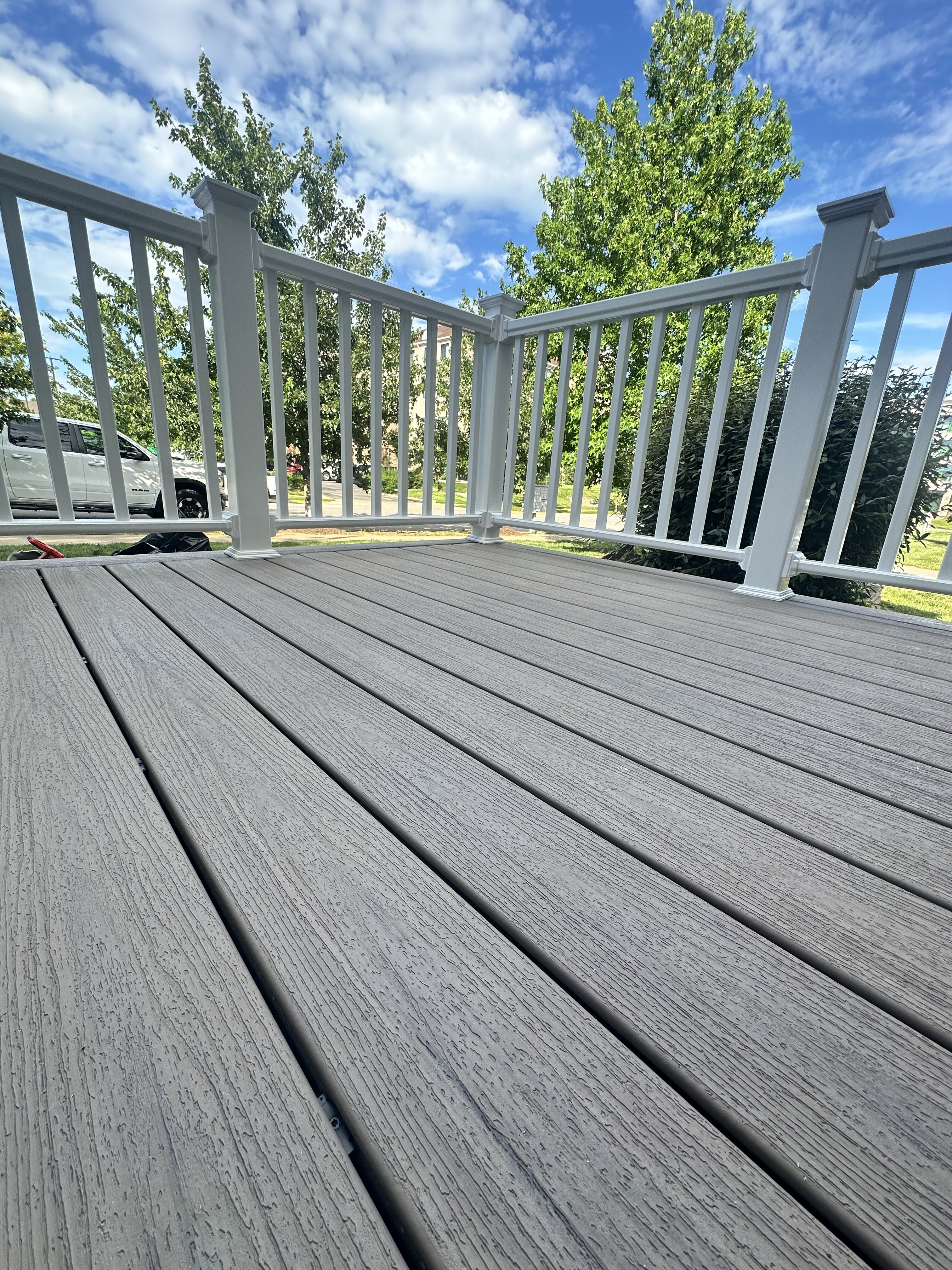 Restored deck in a Lexington backyard
