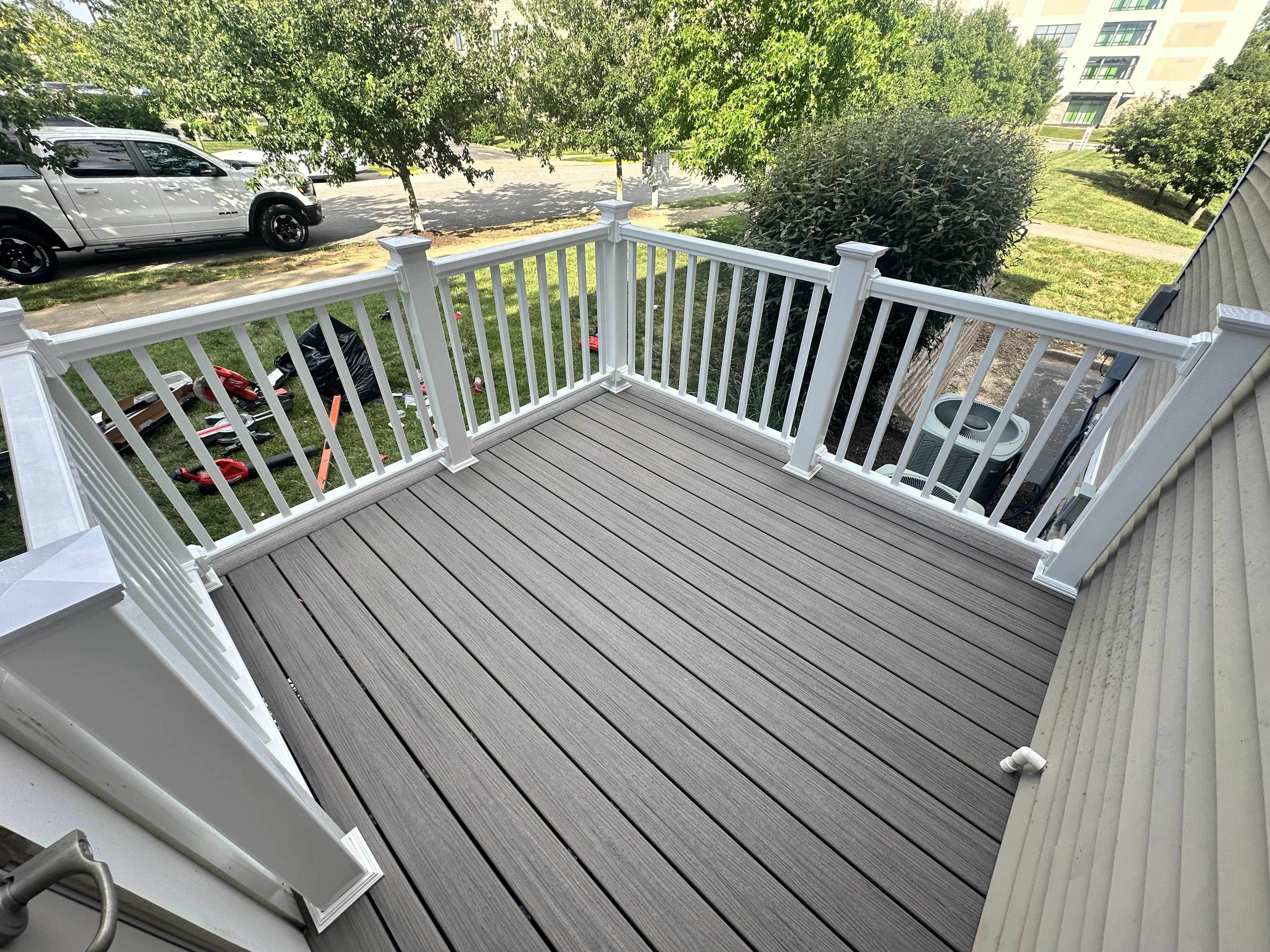 Composite deck install in central Kentucky